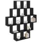 Preview: Wandregal Schwarze Eiche 120 x 20 x 136 cm Holzwerkstoff