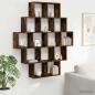 Preview: ARDEBO.de - Wandregal Raucheiche 120 x 20 x 136 cm Holzwerkstoff