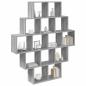 Preview: Wandregal Sonoma-Grau 120 x 20 x 136 cm Holzwerkstoff
