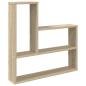 Preview: Wandregal Sonoma-Eiche 60 x 11 x 60 cm Holzwerkstoff