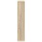 Preview: Wandregal Sonoma-Eiche 60 x 11 x 60 cm Holzwerkstoff