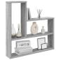 Preview: Wandregal Sonoma-Grau 60 x 11 x 60 cm Holzwerkstoff