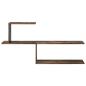 Preview: Wandregal Raucheiche 122 x 18 x 60 cm Holzwerkstoff