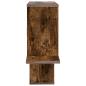 Preview: Wandregal Raucheiche 122 x 18 x 60 cm Holzwerkstoff