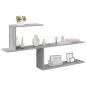 Preview: Wandregal Sonoma-Grau 122 x 18 x 60 cm Holzwerkstoff