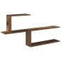 Preview: Wandregal Altholz 122 x 18 x 60 cm Holzwerkstoff