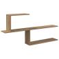 Preview: Wandregal Artisan-Eiche 122 x 18 x 60 cm Holzwerkstoff