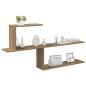 Preview: Wandregal Artisan-Eiche 122 x 18 x 60 cm Holzwerkstoff