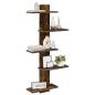 Preview: Wandregal Raucheiche 48,5 x 15 x 101 cm Holzwerkstoff
