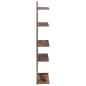 Preview: Wandregal Raucheiche 48,5 x 15 x 101 cm Holzwerkstoff