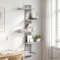 Preview: ARDEBO.de - Wandregal Sonoma-Grau 48,5 x 15 x 101 cm Holzwerkstoff