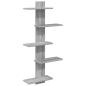 Preview: Wandregal Sonoma-Grau 48,5 x 15 x 101 cm Holzwerkstoff