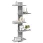 Preview: Wandregal Sonoma-Grau 48,5 x 15 x 101 cm Holzwerkstoff
