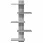 Preview: Wandregal Sonoma-Grau 48,5 x 15 x 101 cm Holzwerkstoff