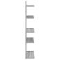 Preview: Wandregal Sonoma-Grau 48,5 x 15 x 101 cm Holzwerkstoff