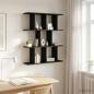 Preview: ARDEBO.de - Wandregal Schwarze Eiche 80 x 20 x 96 cm Holzwerkstoff
