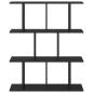 Preview: Wandregal Schwarze Eiche 80 x 20 x 96 cm Holzwerkstoff