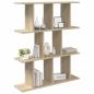 Preview: Wandregal Sonoma-Eiche 80 x 20 x 96 cm Holzwerkstoff