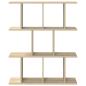 Preview: Wandregal Sonoma-Eiche 80 x 20 x 96 cm Holzwerkstoff
