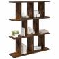 Preview: Wandregal Raucheiche 80 x 20 x 96 cm Holzwerkstoff