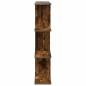 Preview: Wandregal Raucheiche 80 x 20 x 96 cm Holzwerkstoff