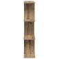 Preview: Wandregal Artisan-Eiche 80 x 20 x 96 cm Holzwerkstoff