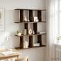 Preview: Wandregal Raucheiche 102 x 20 x 96 cm Holzwerkstoff