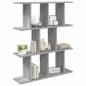 Preview: Wandregal Sonoma-Grau 102 x 20 x 96 cm Holzwerkstoff