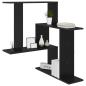 Preview: Wandregal Schwarze Eiche 67 x 67 x 87 cm Holzwerkstoff