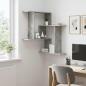 Preview: ARDEBO.de - Wandregal Betongrau 67 x 67 x 87 cm Holzwerkstoff