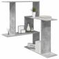 Preview: Wandregal Betongrau 67 x 67 x 87 cm Holzwerkstoff