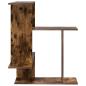 Preview: Wandregal Raucheiche 67 x 67 x 87 cm Holzwerkstoff