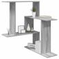 Preview: Wandregal Sonoma-Grau 67 x 67 x 87 cm Holzwerkstoff