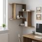 Preview: ARDEBO.de - Wandregal Artisan-Eiche 67 x 67 x 87 cm Holzwerkstoff