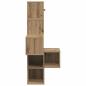 Preview: Wand-Eckregal Artisan-Eiche 48 x 48 x 120 cm Holzwerkstoff