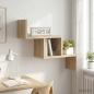 Preview: ARDEBO.de - Wandregal Sonoma-Eiche 48 x 15 x 42 cm Holzwerkstoff