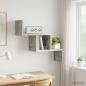 Preview: ARDEBO.de - Wandregal Betongrau 48 x 15 x 42 cm Holzwerkstoff