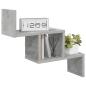Preview: Wandregal Betongrau 48 x 15 x 42 cm Holzwerkstoff