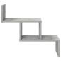 Preview: Wandregal Betongrau 48 x 15 x 42 cm Holzwerkstoff