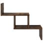 Preview: Wandregal Raucheiche 48 x 15 x 42 cm Holzwerkstoff