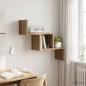 Preview: ARDEBO.de - Wandregal Artisan-Eiche 48 x 15 x 42 cm Holzwerkstoff