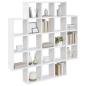 Preview: Wandregal Wei? 100 x 13 x 100 cm Holzwerkstoff