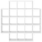 Preview: Wandregal Wei? 100 x 13 x 100 cm Holzwerkstoff