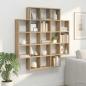 Preview: ARDEBO.de - Wandregal Sonoma-Eiche 100 x 13 x 100 cm Holzwerkstoff