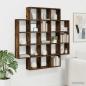 Preview: ARDEBO.de - Wandregal Raucheiche 100 x 13 x 100 cm Holzwerkstoff