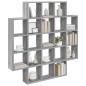 Preview: Wandregal Sonoma-Grau 100 x 13 x 100 cm Holzwerkstoff