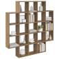 Preview: Wandregal Artisan-Eiche 100 x 13 x 100 cm Holzwerkstoff