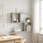 Preview: ARDEBO.de - Wandregal Betongrau 60 x 12 x 50,5 cm Holzwerkstoff