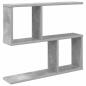 Preview: Wandregal Betongrau 60 x 12 x 50,5 cm Holzwerkstoff