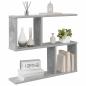 Preview: Wandregal Betongrau 60 x 12 x 50,5 cm Holzwerkstoff